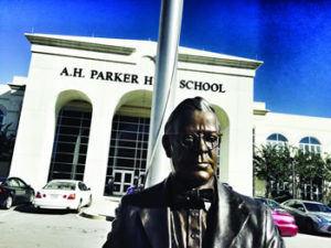 AHParker statue