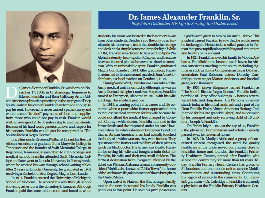 James Alexander Franklin, Sr., M.D.
