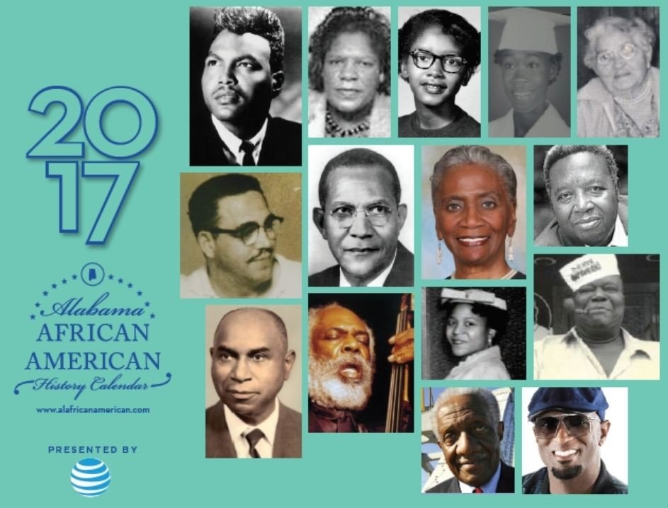 2017 Alabama African American calendar