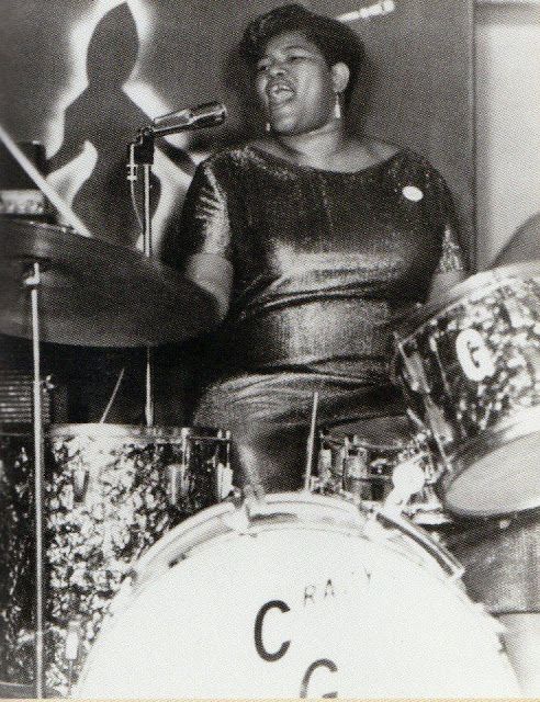 Big Mama on drums
