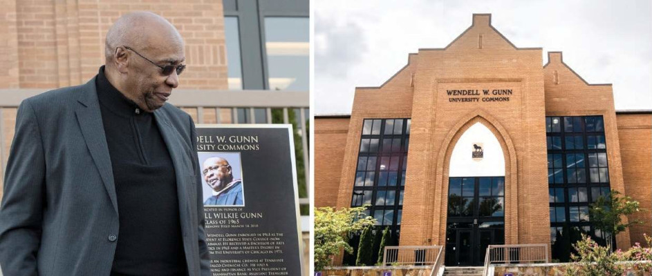 Wendell W. Gunn at the Wendell W. Gunn University Commons on the University of North Alabama campus.