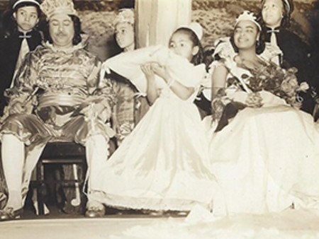 Alex Herman and Aline Jenkins, the first Black King and Queen, circa 1940 at the Mobile Mardi Gras