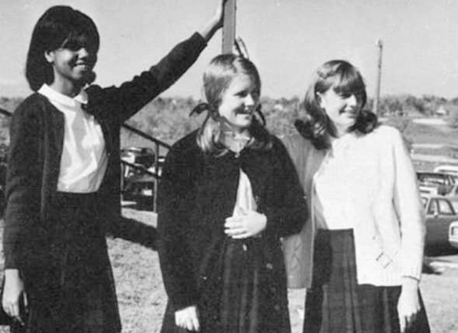 Condoleezza Rice and high school friends at all-girls St. Mary’s Academy, Cherry Hills Village, Colorado, circa 1970