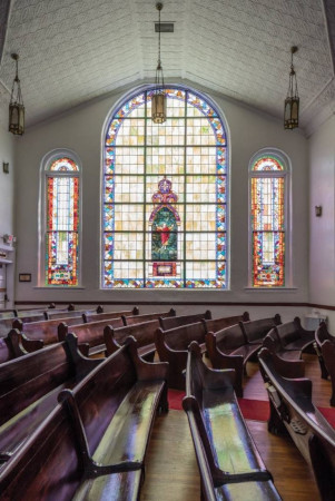 sanctuary of First Baptist Church in Montgomery, Alabama