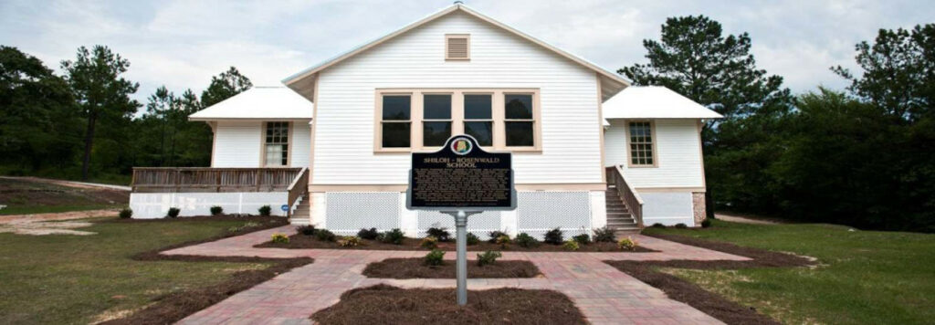 Renovated Shiloh-Rosenwald School in Notasulga, Alabama.