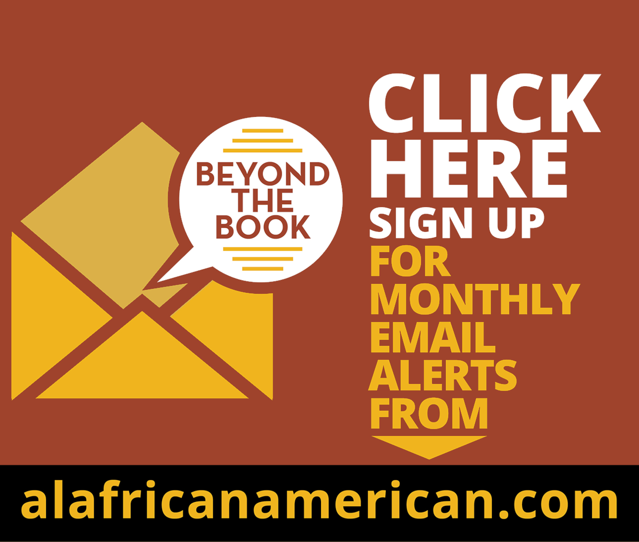 Sign up for Monthly email alerts