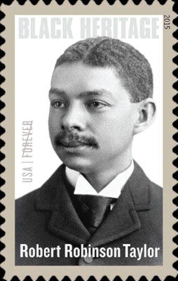 U.S. postage stamp issued in 2015 in honor of Robert Robinson Taylor