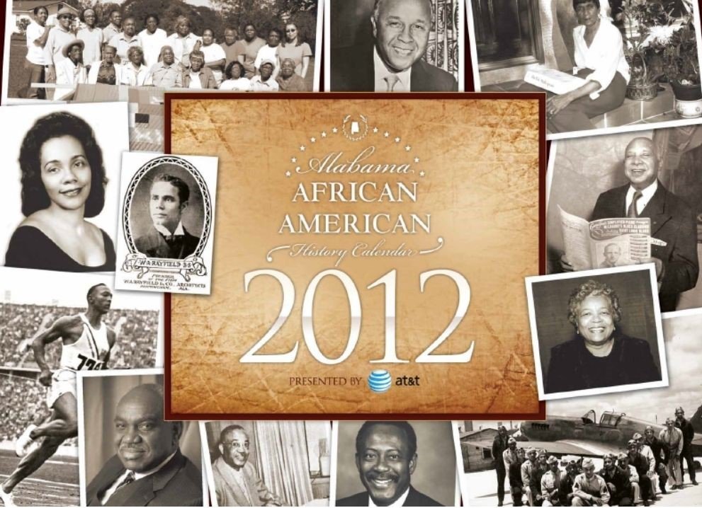 2012 Alabama African American History Calendar cover