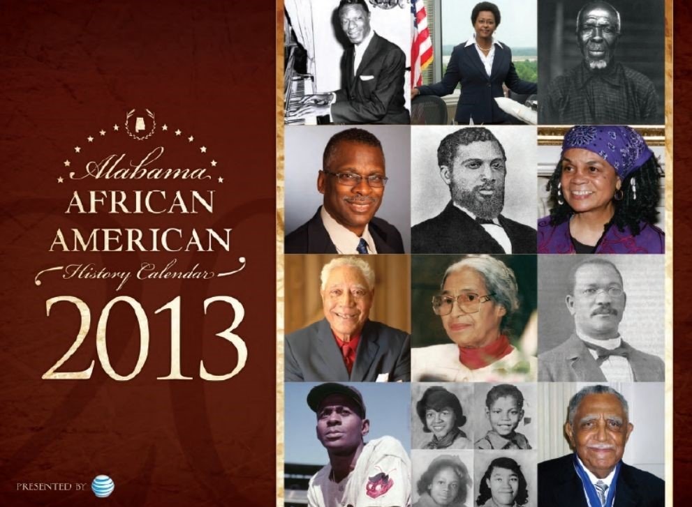 2013 Alabama African American History Calendar cover