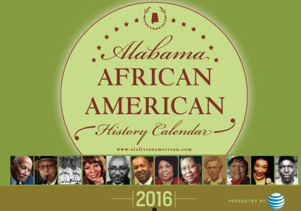 2016 Alabama African American History Calendar cover