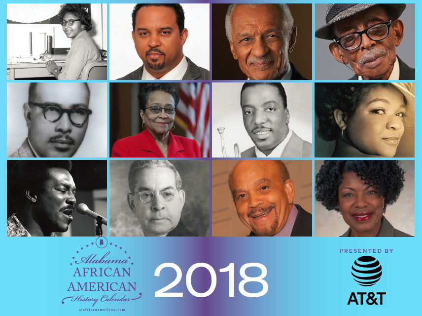 2018 Alabama African American History Calendar cover